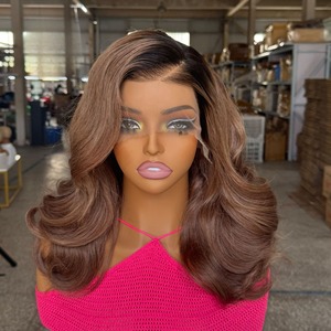 <span class=keywords><strong>Perruque</strong></span> de Cheveux Humains Vierges Vietnamiens Prête à Expédier Densité 250% Frontale Complète Transparente pour Dentelle Livraison Immédiate - Product Image 4