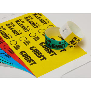 Bracelets de haute durabilité pour les événements et les fêtes Bracelets TYVEK de couleur unie 19 mm (3/4 po) pour l'admission - Product Image 6