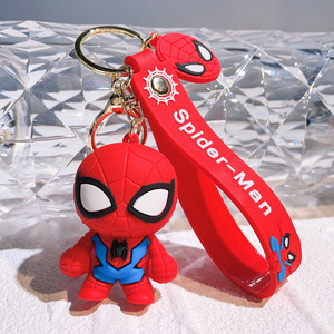 Chất lượng cao 8 phim hoạt hình tuyệt vời <span class=keywords><strong>Spiderman</strong></span> <span class=keywords><strong>Keychain</strong></span> phim hoạt hình búp bê anh hùng <span class=keywords><strong>Keychain</strong></span> <span class=keywords><strong>3D</strong></span> <span class=keywords><strong>PVC</strong></span> Silicone Mặt dây chuyền xe mặt dây chuyền bán buôn - Product Image 4