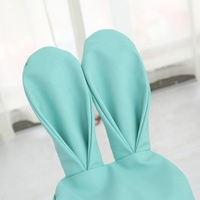 Housse de pouf lapin pour enfants avec sac de pouf intérieur en cuir pour canapé
