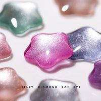 LOGO Nouveauté populaire, vernis à ongles gel œil de chat diamanté en gelée 9 couleurs, ensemble de 15 ml, vernis à ongles gel œil de chat magnétique, OEM personnalisé