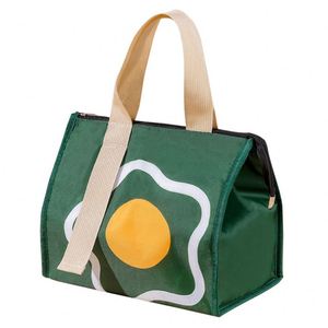 Bolsa Térmica Impermeable de Tela No Tejida, Bolsa de Almuerzo para Estudiantes, Bolsa de Papel de Aluminio Impermeable Reforzada - Product Image 1
