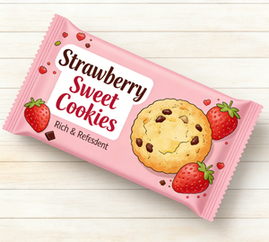 Échantillon Gratuit - Sachet Personnalisé à Fermeture Arrière en PET/PE pour Biscuits - Hermétique, Fraîcheur Optimale, Robuste, Sûr et Durable - Product Image 6