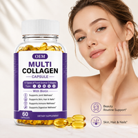 Capsule de collagène multi-sources OEM avec Biotine Digeseb – Cinq types de suppléments alimentaires pour soutenir la peau, les cheveux, les ongles, les articulations, l'immunité et la digestion