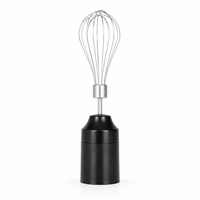 Mixeur Plongeant Électrique Multifonction 7 Vitesses en Acier Inoxydable pour Aliments Bébé, Smoothies et Préparation Culinaire 4-en-1