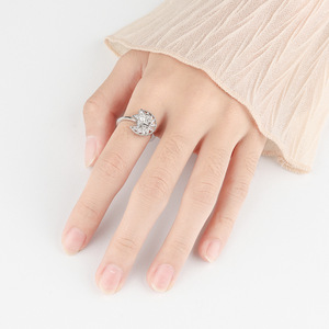 Moon And Star Ab Shiny <b>Ring</b> Micro Insert Geometric Zircon Copper Gold Plated Rotating Star <b>Adjustable</b> <b>Rings</b> Anxiety Jewelry - Product Image 3
