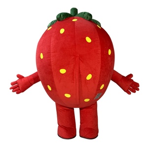 Costume Gonfiabile a Forma di Fragola <span class=keywords><strong>per</strong></span> <span class=keywords><strong>Adulti</strong></span>, Divertente Abito Gonfiabile a Tema Frutta, Design Cartoonesco <span class=keywords><strong>per</strong></span> Festival, Cosplay e Carnevale - Product Image 4