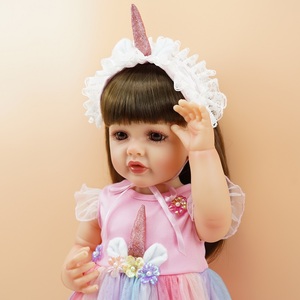 Poupée réaliste <span class=keywords><strong>Reborn</strong></span> <span class=keywords><strong>en</strong></span> <span class=keywords><strong>Silicone</strong></span> pour bébé, cadeau Surprise, réchauffement du cœur, 22 pouces, bon marché - Product Image 2