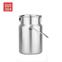 Bidon scellé en acier inoxydable avec poignée épaisse, bidon à lait, bidon à huile, petite boîte scellée avec boucle