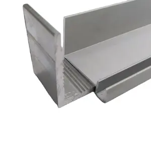 Proveedor de fábrica de extrusiones de marco de aluminio anodizado con panel solar 6063 T5