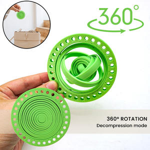 ถาดรองแก้ว360หมุนได้พิมพ์ลาย3D 12ทาง Gyroscope ลดความดันแผ่นฉนวนกันความร้อนสำหรับตกแต่งบ้าน/สำนักงานที่วางแก้วแก้วมัค - Product Image 4