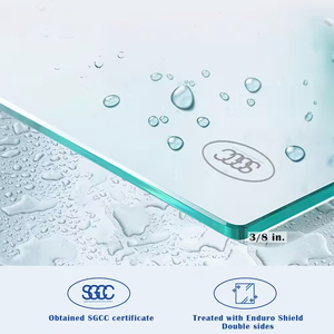 Oem ODM 56-60 ''W x 76''h không khung màu đen mờ tắm cửa 10mm đơn vuông trượt kính khách sạn phòng tắm vuông tắm màn hình - Product Image 5