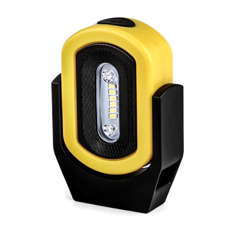 Waterproof Rechargeable Magnetic Rotating LED Work Light, 360° Adjustable Portable for Workshop Garage Car Repair Tools