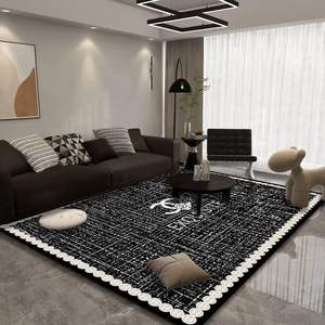 Alfombra Geométrica Rectangular Personalizable de Fibra de Poliéster para Sala de Estar, Sofá, Mesa de Centro, Dormitorio, Alfombra de Cobertura Total - Product Image 3