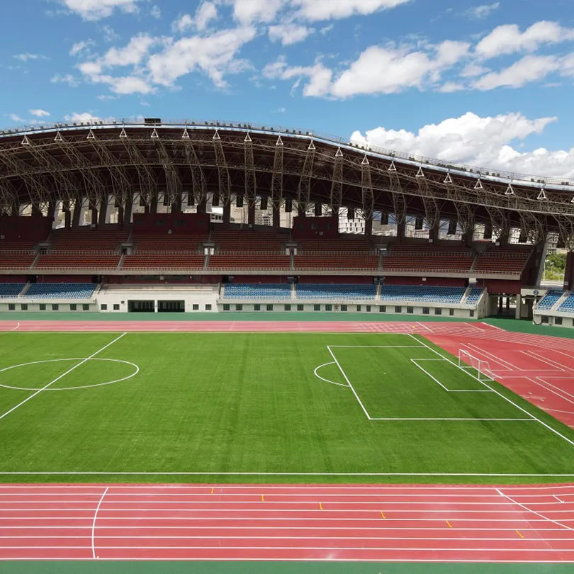 중국 제조사 미니 축구 피치 필드 인조 잔디 매트 스포츠 코트 인공잔디에서