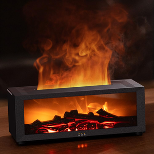 Portable Fireplace <b>Diffuser</b> Aroma <b>Diffuser</b> Essential <b>Oil</b> <b>Diffuser</b> USB Flame Air Humidifier Aromatherapy Charcoal Combustion - Product Image 1