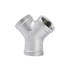 ข้อต่อเหล็กสแตนเลส 304 แบบตัว Y 3 ทาง เกลียวนอก มุม 45 องศา - Product Image 3