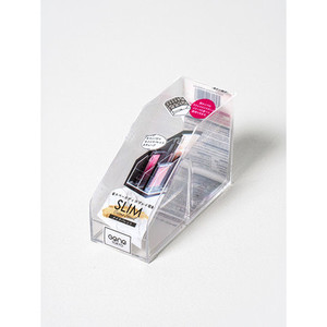 Organizzatore di trucco sottile a due livelli di fabbricazione giapponese per lo stoccaggio di cosmetici - Product Image 1