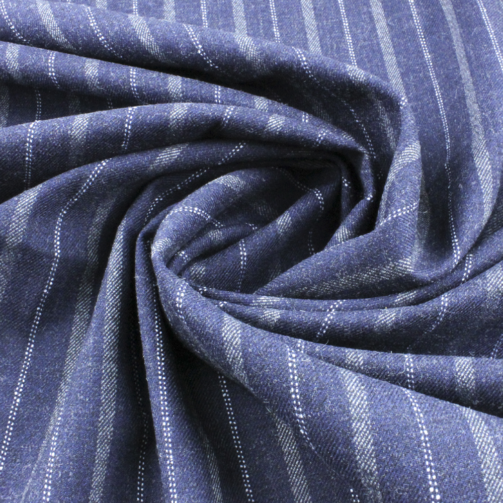 Новейшая дешевая пряжа, окрашенная в полоску, поливискоза, стрейч, мягкая ткань для костюма, пальто