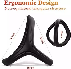 2022 yeni erkek seks oyuncak 3 in 1 horoz halka Ultra yumuşak sıkı horoz halka silikon Penis halka erkekler için - Product Image 5