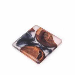 Resin Wood Coasters Square Heat Insulation <b>Tea</b> Mat For Kung Fu <b>Tea</b> <b>Set</b> Afternoon <b>Tea</b> Use - Product Image 5