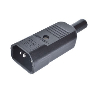 AC250V 15A <strong>3</strong>-Pin Panel Mount IEC C14 Male C13 Female Inline Adapter Plug Power <strong>Socket</strong> Connectors 10A Rated Electrical <strong>Terminals</strong> - Product Image 4