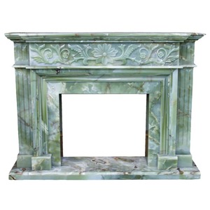 Décoration en marbre naturel chinois et européen, Cheminée de style Jade Boutique, Mur d'arrière-plan haut de gamme pour entrée, Fabrication de cheminées - Product Image 5