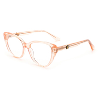 1032 Monture Optique Femme Haut de Gamme Élégante Oeil de Chat Tendance en Acétate Pur 2026 Lunettes de Créateur Gafas Logo Personnalisé