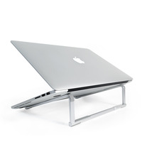 Alüminyum Alaşımlı Dizüstü Bilgisayar Standı Katlanabilir Taşınabilir Dizüstü Bilgisayar Tutucu Ergonomik Masaüstü Soğutma Rafı 26x7.5x0.65cm Fabrika Toptan Satış