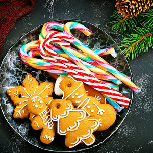 Bonbons de Noël Candy Canes Saveur de fruits Sour Cherry Candy Canes - Product Image 6