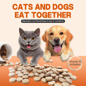 Comprimés <span class=keywords><strong>de</strong></span> multivitamines pour chats et chiens Soutien immunitaire Santé digestive et soulagement des allergies saisonnières avec <span class=keywords><strong>huile</strong></span> <span class=keywords><strong>de</strong></span> poisson et vitamines D3/B2/B6 - Product Image 4