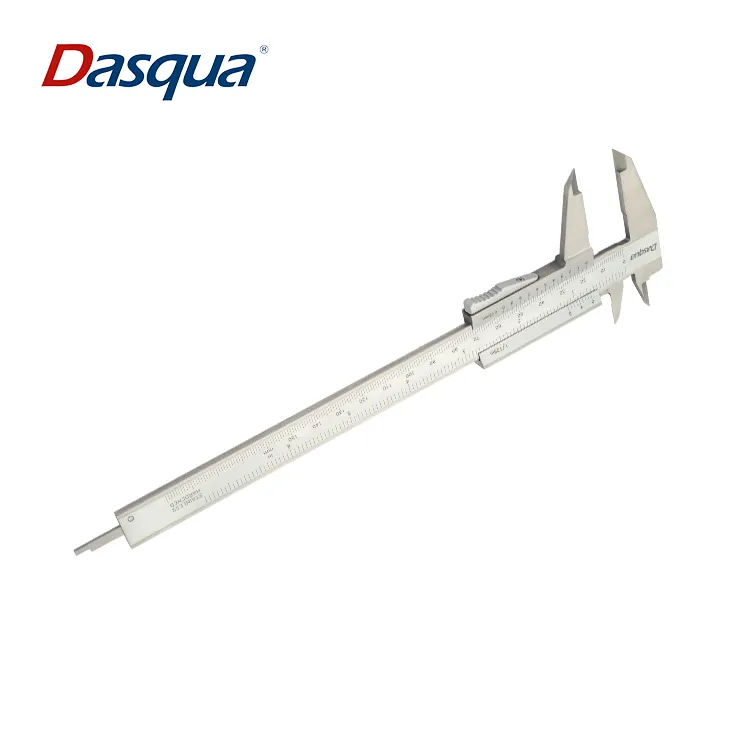 Dasqua Stainless Steel 0-150mm 6 Inch Monoblock Vernier Caliper Auto-locking Function Manual caliper Analog Caliper Gauge