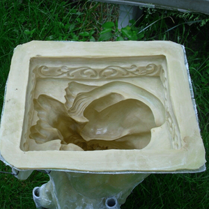 <span class=keywords><strong>In</strong></span> lattice/fibra di vetro <span class=keywords><strong>cemento</strong></span> stampo per 17in Seduta Gatto Statua utilizzato una sola volta - Product Image 5