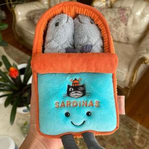 Nuevo Peluche de Sardina en Gelatina de Pescado, Juguete de Peluche para Niños con Relleno de Algodón PP, Regalo de Cumpleaños - Product Image 3