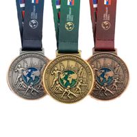 Ensemble de médailles commémoratives en métal moulé sur mesure, épingles de revers personnalisées avec logo, vente en gros, fabricant OEM ODM, cadeau souvenir