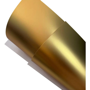 250G Laser vàng bạc thẻ giấy đầy đủ mở vật nuôi mờ vàng mờ Bạc thủ công thẻ kim loại thẻ giấy đặc biệt - Product Image 2