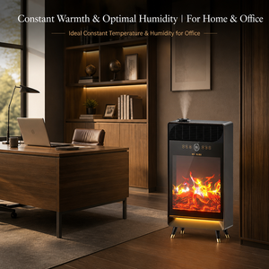 Chimenea Eléctrica Inteligente con Calefacción Rápida y Humidificación, 2000W, Calentador de Espacio con Luz Ambiental para Dormitorio, Uso Interior - Product Image 6