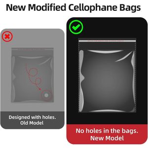 Bolsas de celofán resellables de 9x12 para ropa, camisas, recuerdos de fiesta, paquete de 100 bolsas transparentes de polipropileno para camisetas - Product Image 4