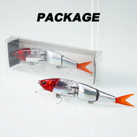 Leurre de pêche flottant multi-ségmenté articulé 140 mm 22 g en 3 sections, appât artificiel en plastique dur – Fabricant