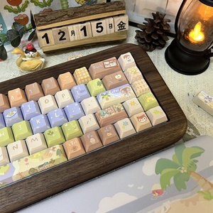 <strong>Cute</strong> <strong>Cat</strong> Shape Keycaps Animal Forest MAO/M-OA/Cherry Profile Keycaps PBT Material Dye Sublimation for Mechanical <strong>Keyboard</strong> - Product Image 4