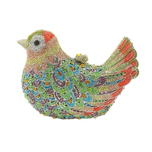 Women Bird Shaped Crystal Clutch Bag Unique Rhinestone Party Handbag Luxury <b>Purse</b> for Feast Formal Dinner Fete - Product Image 4