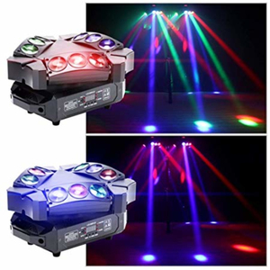 Lámpara de Discoteca con Efecto de Haz de Luz LED RGB, Luz Láser Blanca con Movimiento de Araña, Activación por Sonido, para Parques Temáticos, IP55, Garantía de 5 Años - Product Image 2
