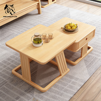Mesa de centro de madera de diseño moderno para sala de estar, precio mayorista barato de China, personalizable, gran stock listo para enviar.