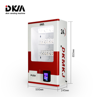 DKM Mini petits distributeurs automatiques muraux à ressort en spirale personnalisés bon marché avec lecteur de carte de crédit Visa à vendre