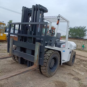 รถยก TCM FD100 10 ตัน มือสอง คุณภาพสูง เครื่องยนต์ดีเซล Isuzu ยางตัน สภาพดี เครื่องยกสำหรับงานก่อสร้าง นำเข้าจากญี่ปุ่น - Product Image 3