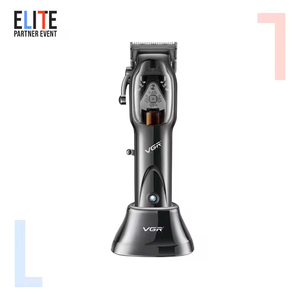 Tondeuse à Cheveux Électrique Professionnelle VGR V-653 9000 tr/min à Moteur Magnétique sans Fil Rechargeable pour <span class=keywords><strong>Homme</strong></span>, Salon et Barbier - Product Image 2