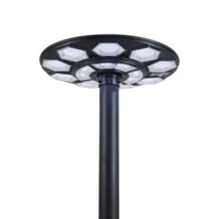 2024 UFO Harga terbaik semua dalam satu lampu jalan tenaga surya IP65 6V 20W 3.2V 15AH LiFePO4 ABS + PC 5730
