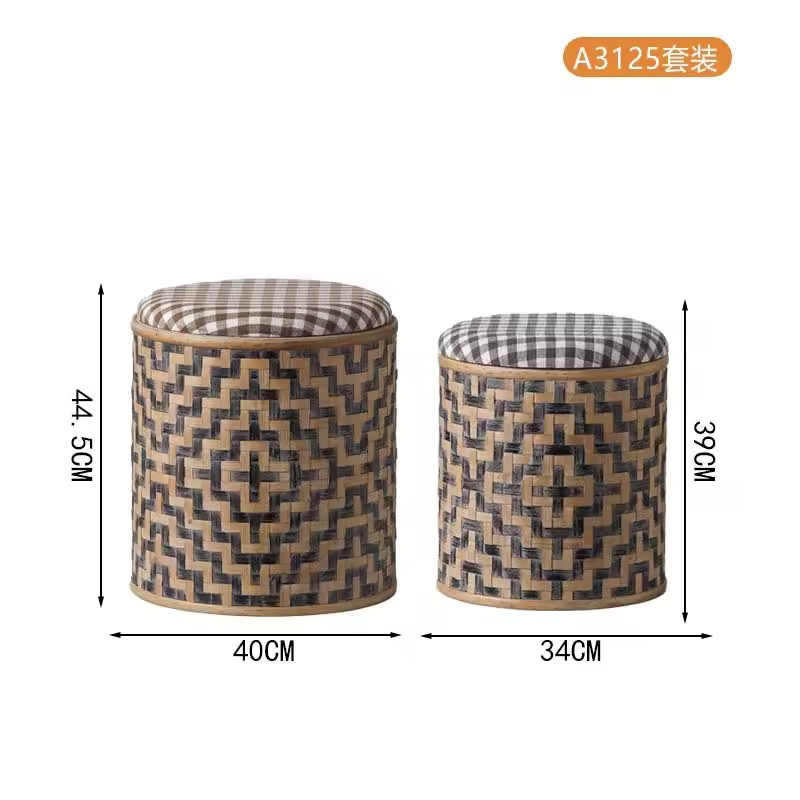 Ensemble de tabourets (rangés)