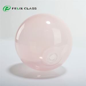 Abat-jour mural intérieur en verre borosilicate 3.3 OEM, fabrication chinoise, tailles moyennes, couleurs transparentes, roses et claires - Product Image 2