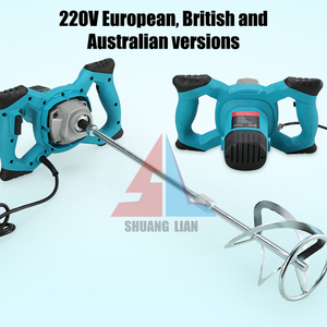 Электрический многофункциональный высокоэффективный спиральный миксер для краски, цемента, строительного раствора и шпатлевки 110В/220В 2100Вт с удлинителем, производительность 2 м³/ч - Product Image 4